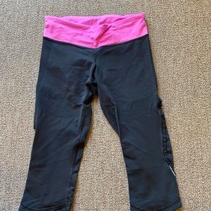 Lululemon cropped running leggings size 2